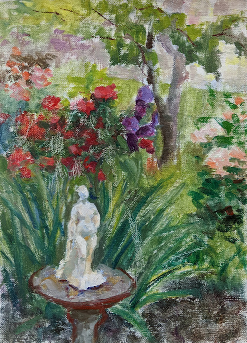 Spring Garden with Terracotta sculpture