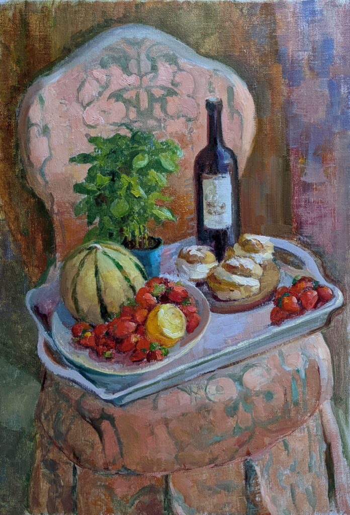 French Treats, oil on canvas